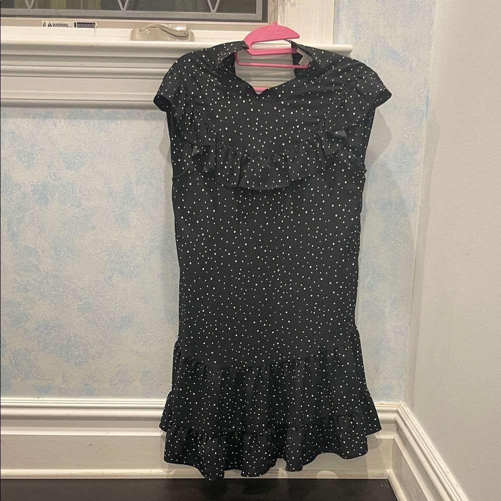 Topshop Black and White Polka Dot Kids Dress